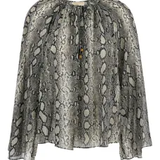 блузка со змеиным принтом