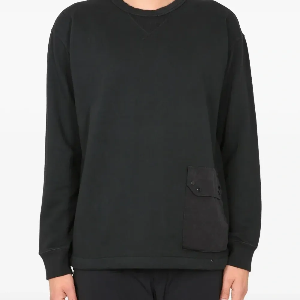 Толстовка с круглым вырезом и карманом