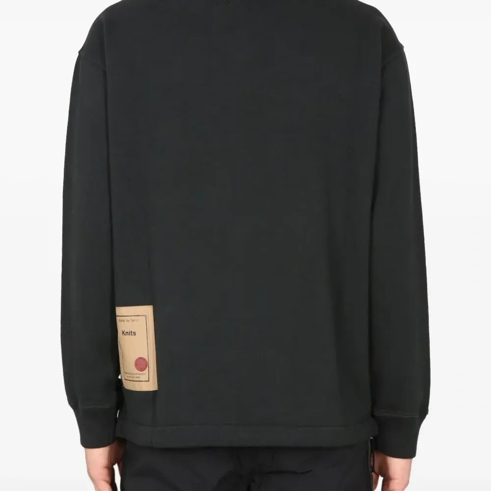 Толстовка с круглым вырезом и карманом