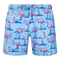 Плавательные шорты с принтом фламинго