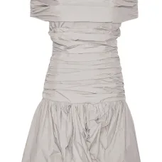 платье мини со сборками