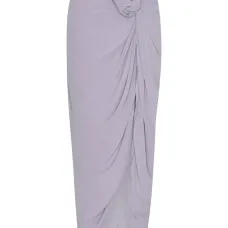 креповая юбка с узлом