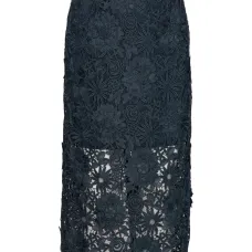 кружевная юбка миди