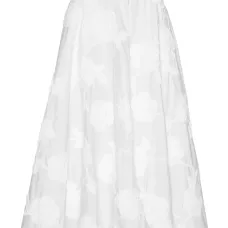 юбка миди с цветочной вышивкой