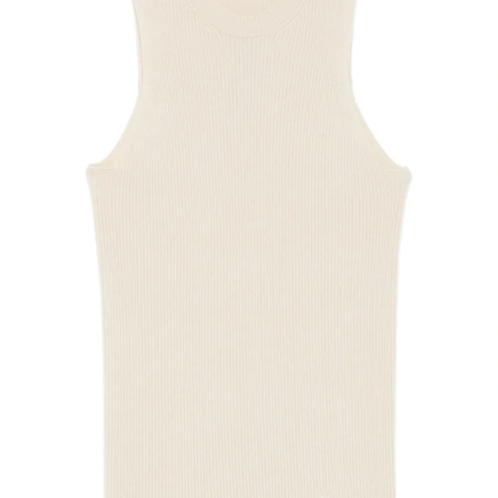 топ в рубчик без рукавов