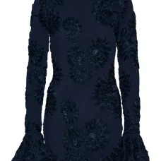 платье мини с цветочным узором