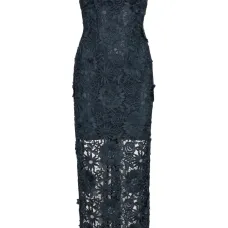 платье миди из цветочного кружева