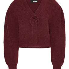 Декорированный кардиган с объемными рукавами