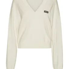 свитер с V-образным вырезом