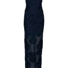 платье макси с цветочным декором платье макси с цветочным декором