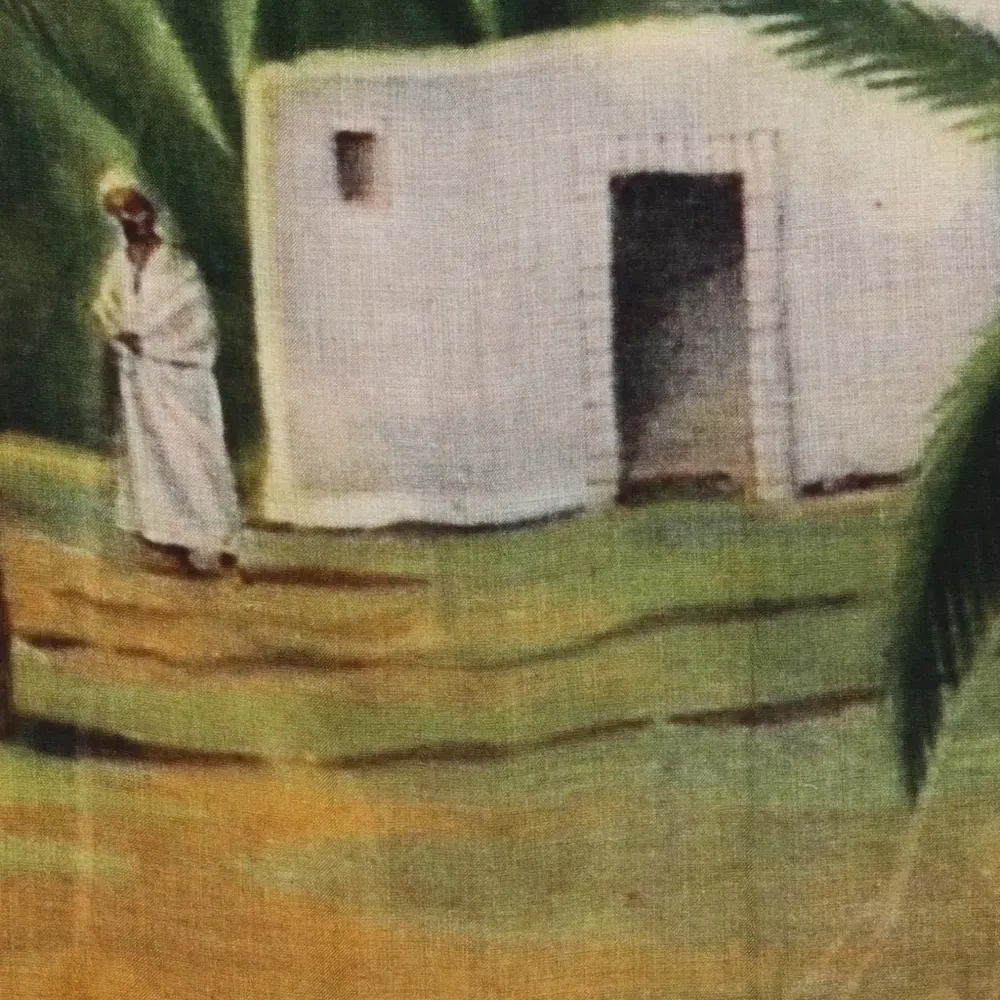 Многоцветный шарф с принтом