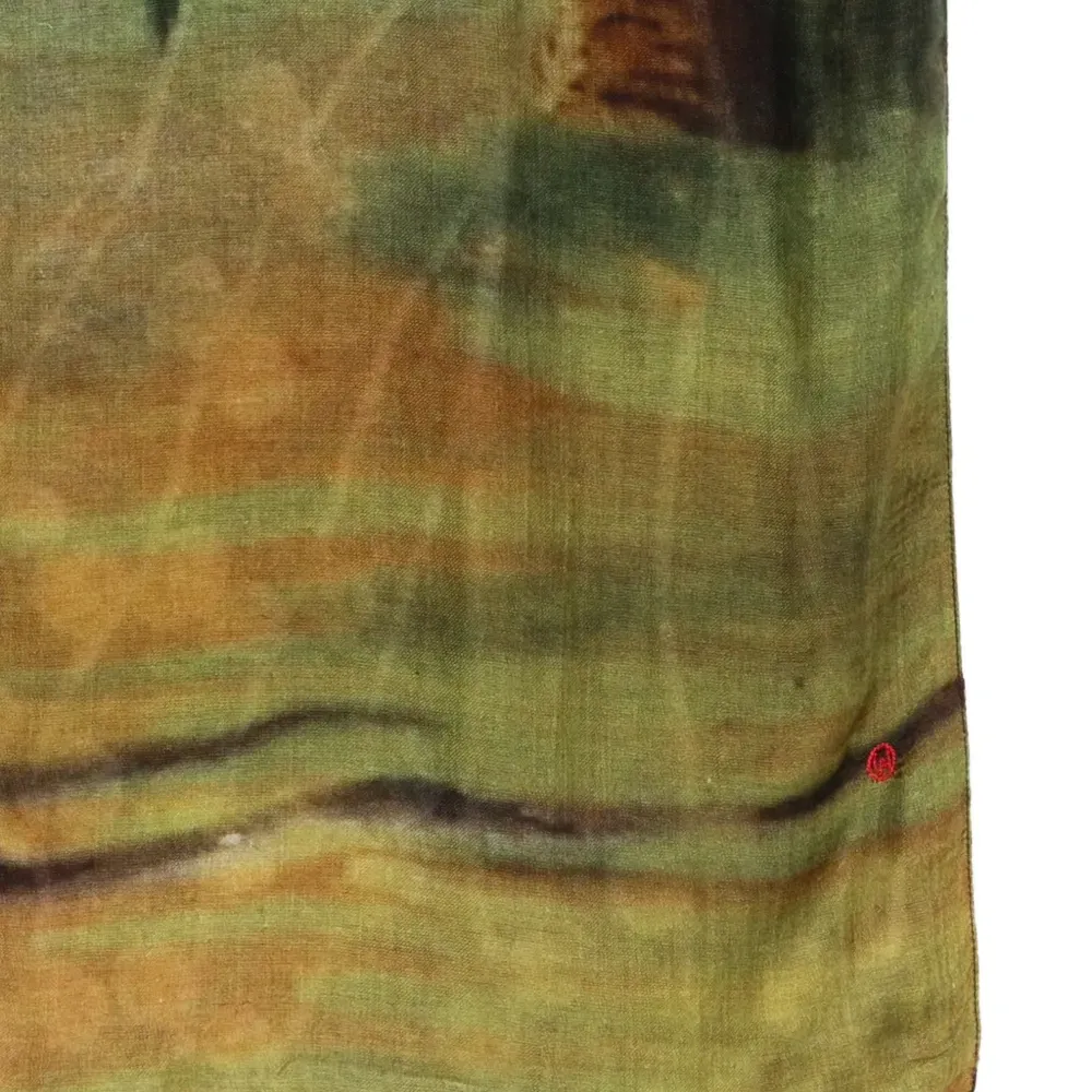 Многоцветный шарф с принтом