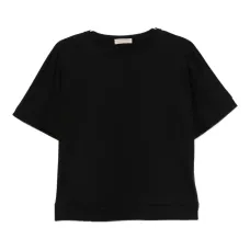 Футболка с круглым вырезом и короткими рукавами