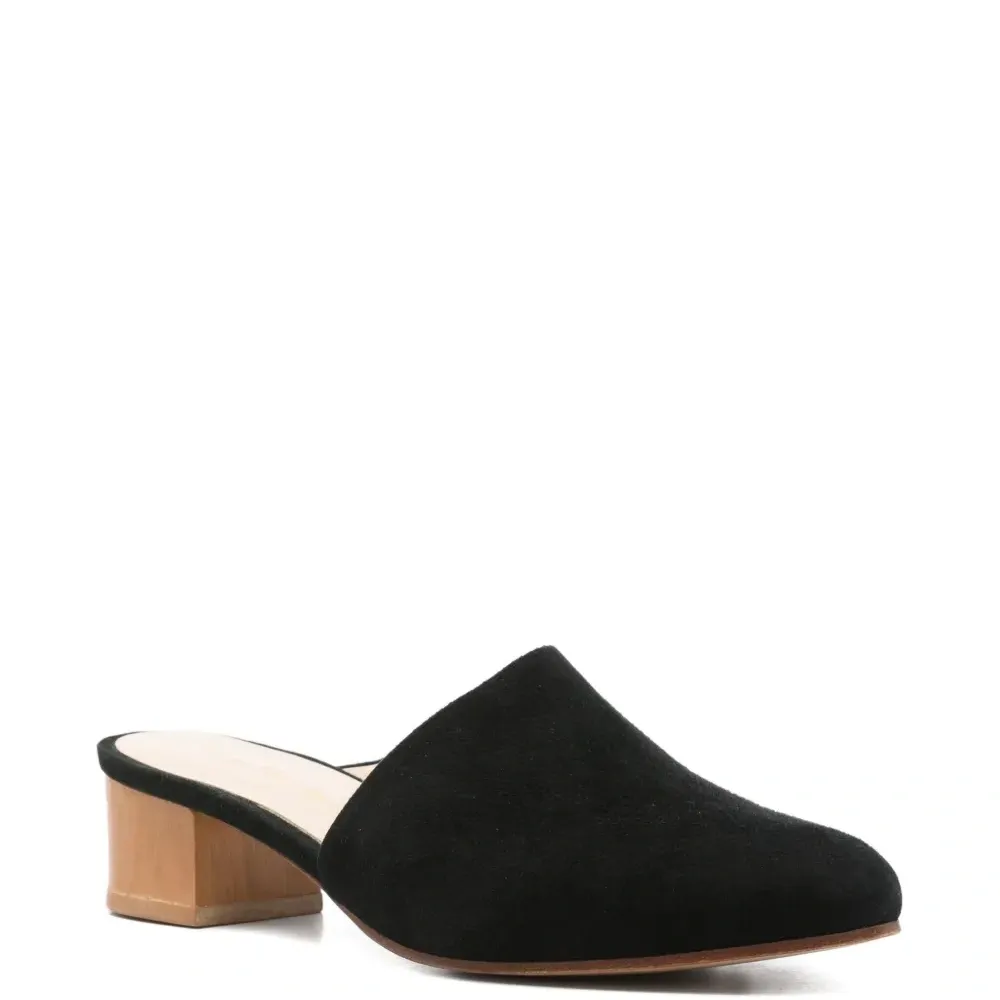 мюли на блочном каблуке