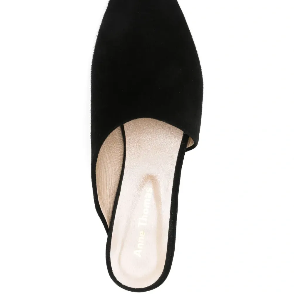 мюли на блочном каблуке