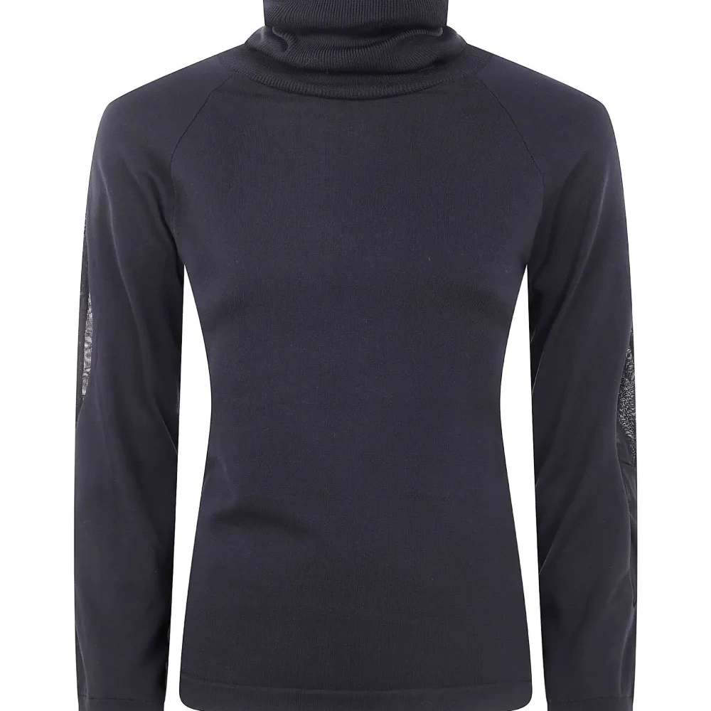 лонгслив с высоким воротником