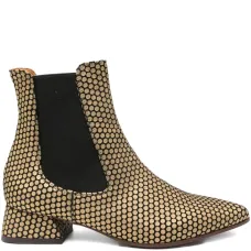 Ботильоны в горох с заостренным носком Ботильоны в горох с заостренным носком