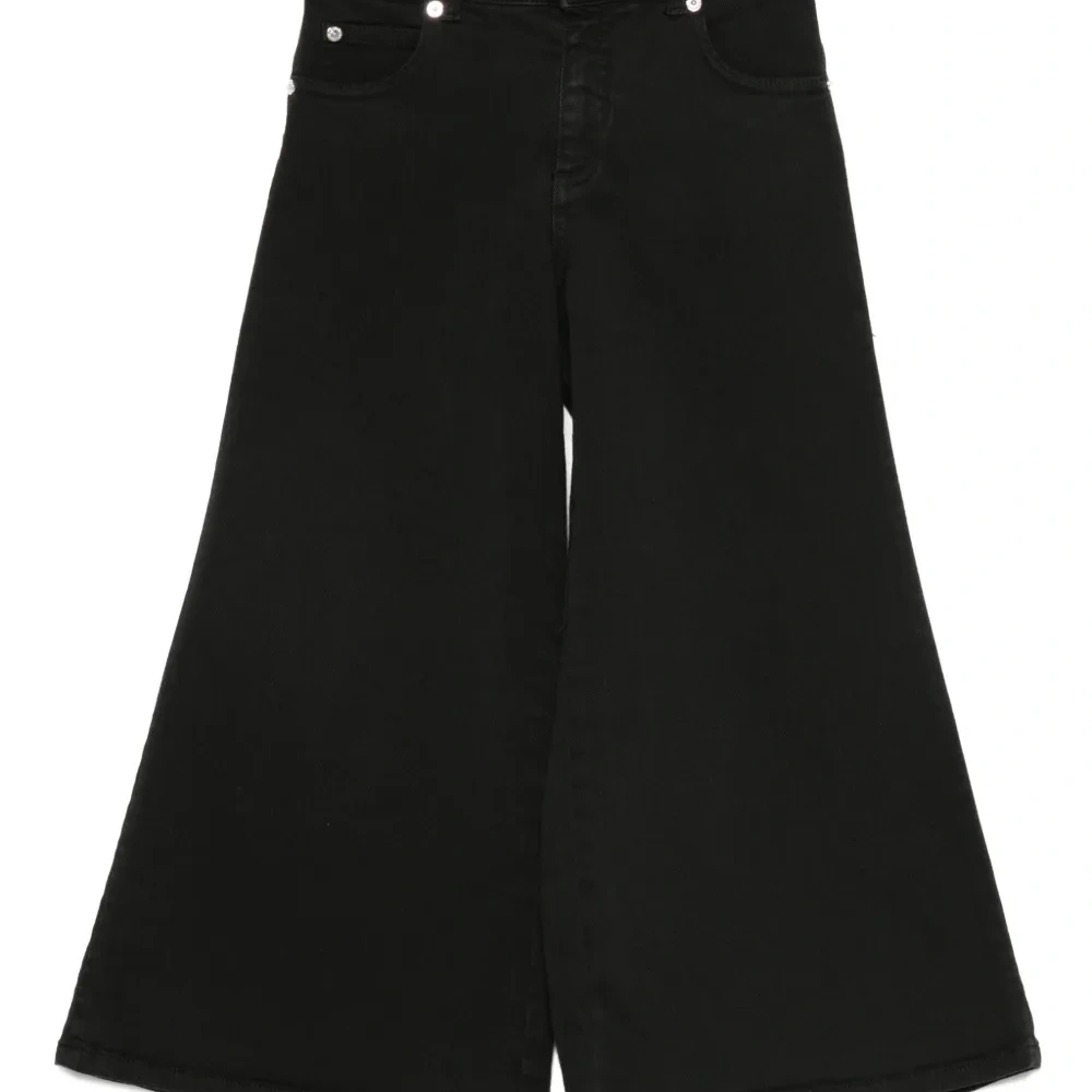 брюки с узором зигзаг