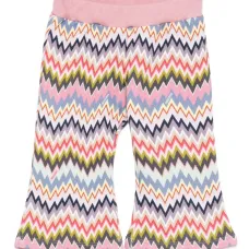 брюки с узором зигзаг