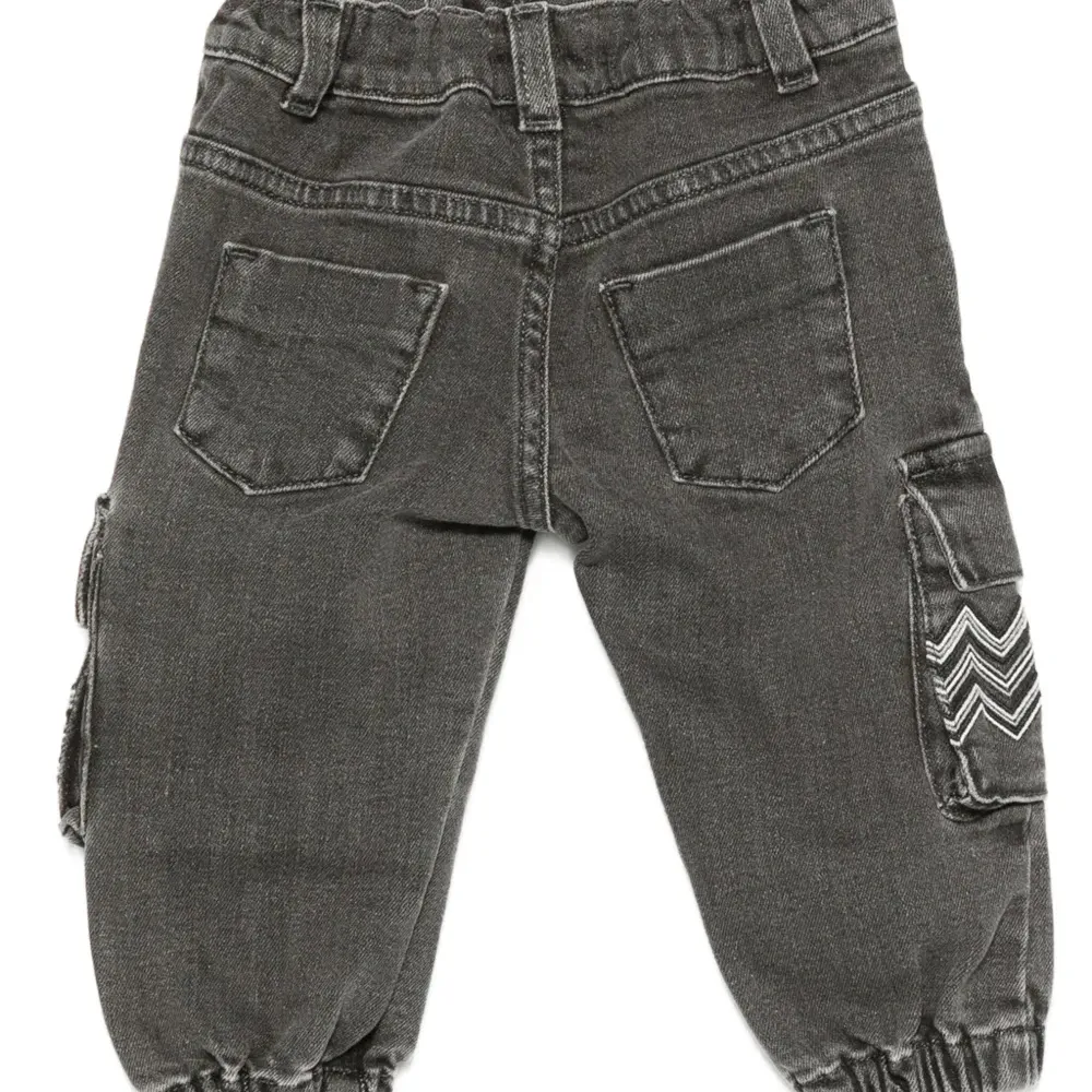 брюки с узором зигзаг