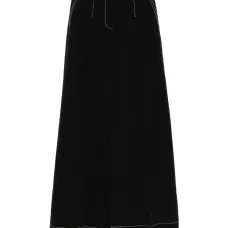 брюки с контрастной строчкой