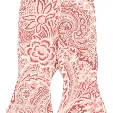 расклешенные брюки с узором пейсли