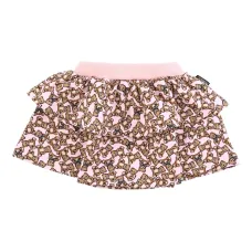 юбка с оборками и принтом