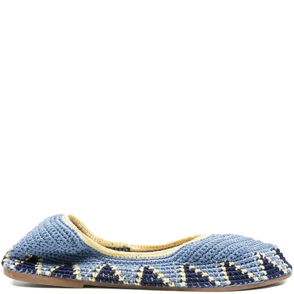 Балетки в технике кроше