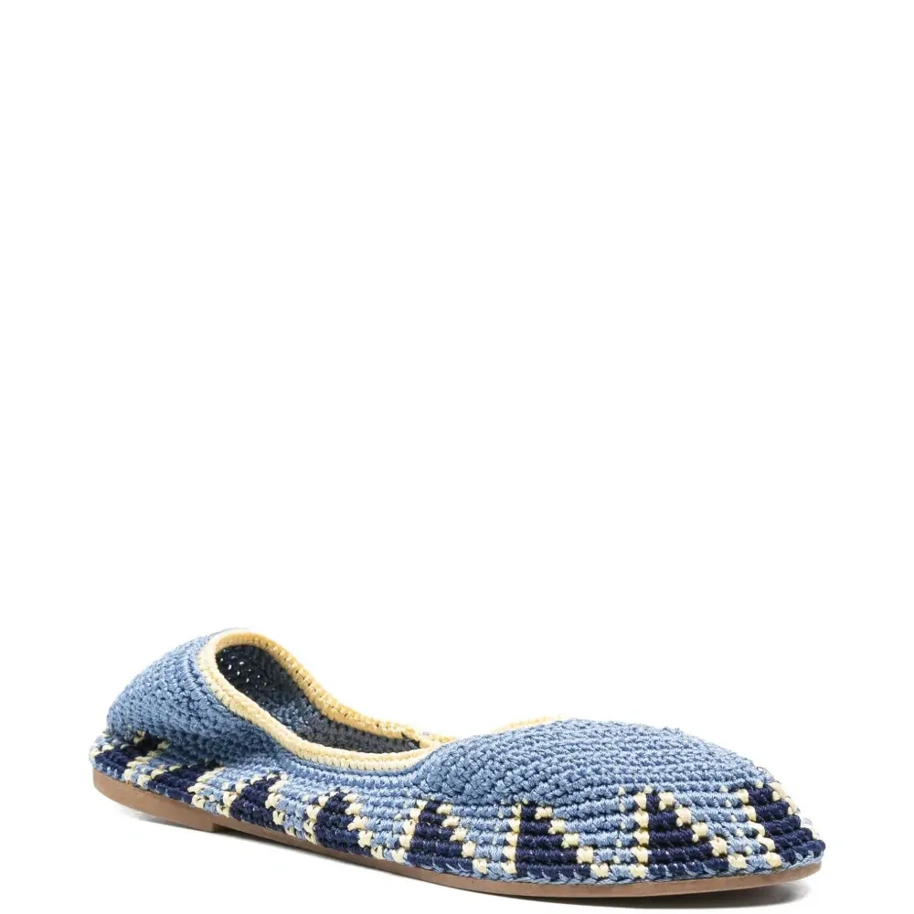 Балетки в технике кроше