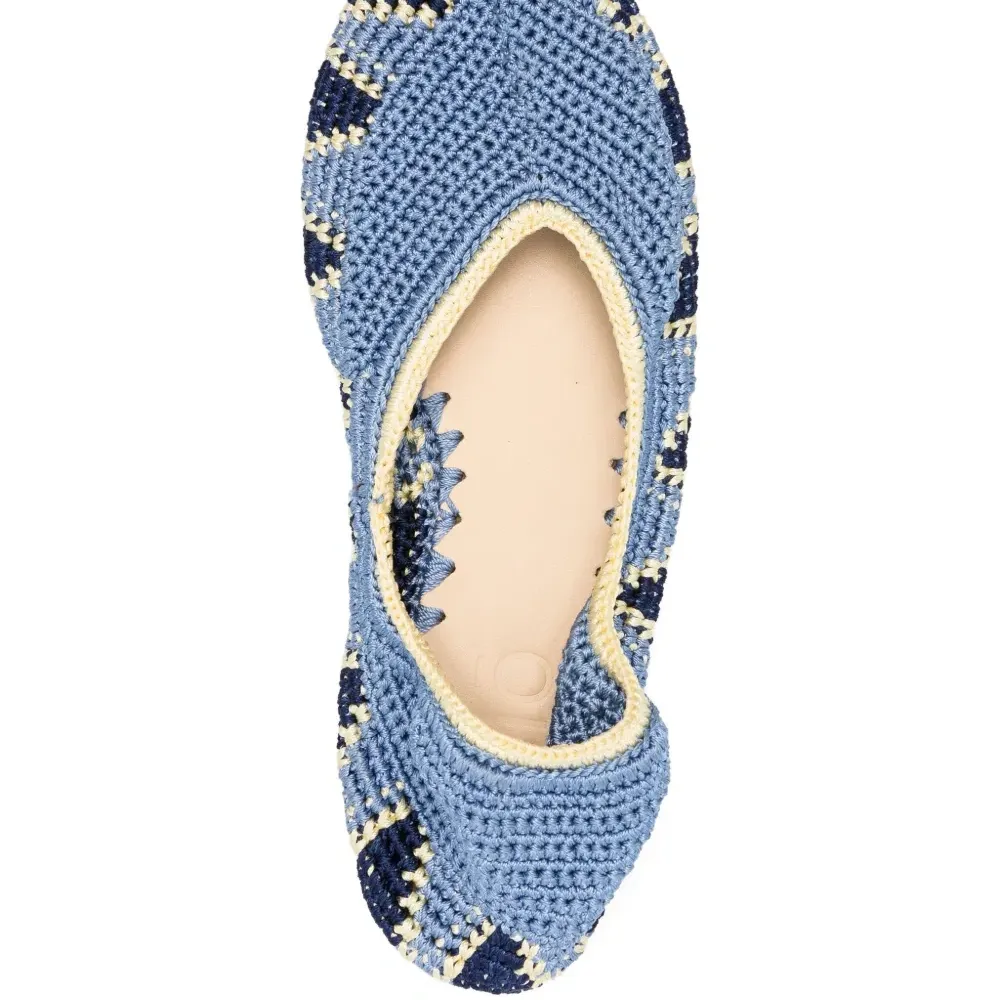 Балетки в технике кроше