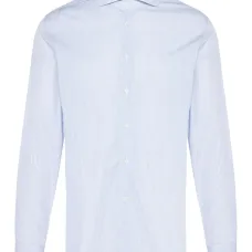 Рубашка в тонкую полоску с длинными рукавами Рубашка в тонкую полоску с длинными рукавами