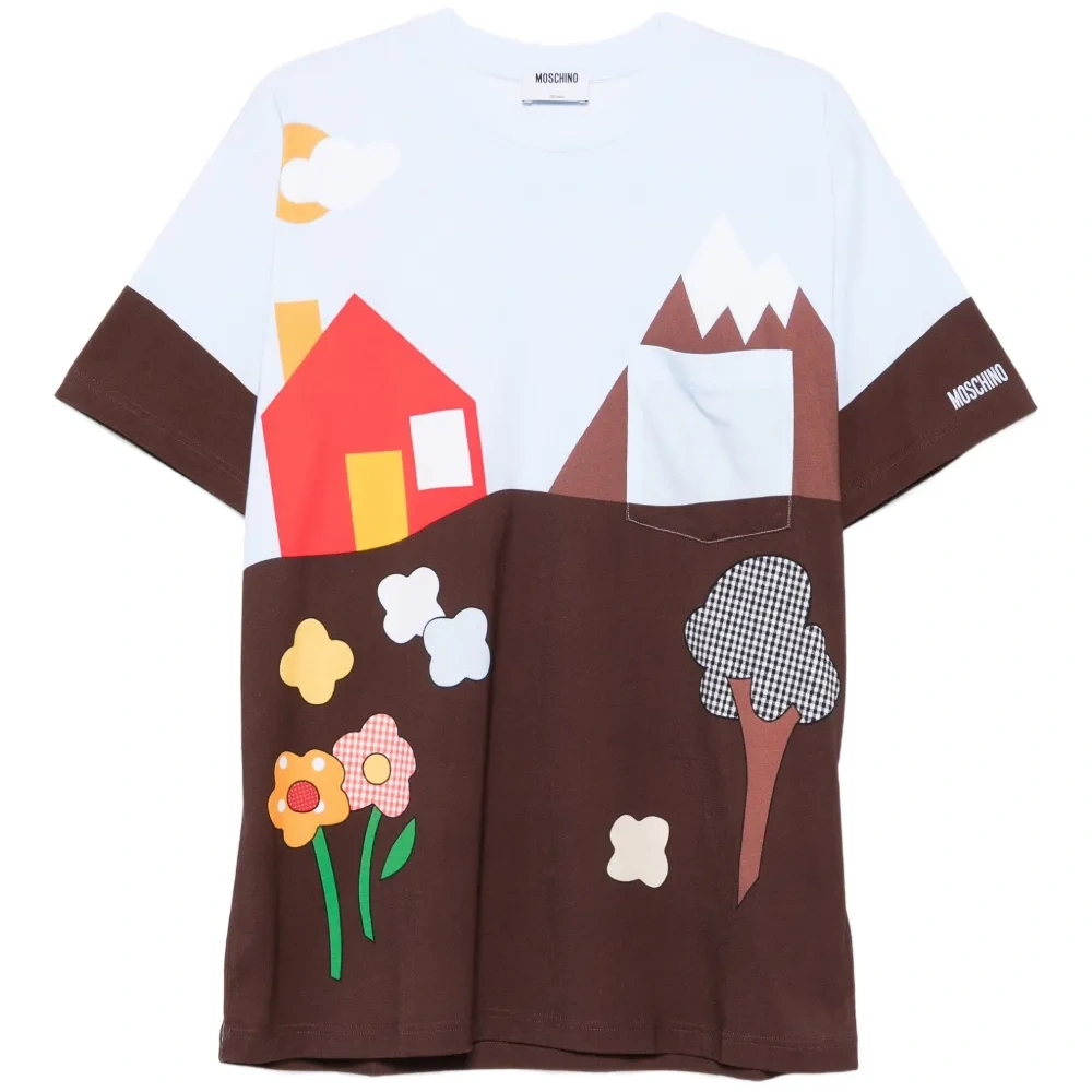 футболка с принтом