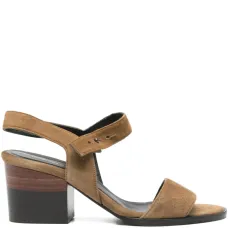 босоножки на блочном каблуке с ремешком на щиколотке