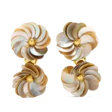 Серьги-клипсы Fleur De Shells