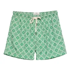 Плавки-шорты с кулиской и узором