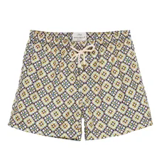 Плавки-шорты с геометричным узором