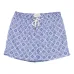 Плавки-шорты с кулиской и узором