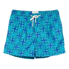 Плавки-шорты с геометричным узором