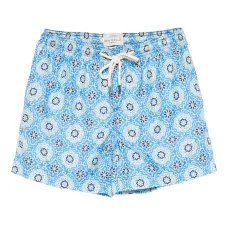 Плавки-шорты с геометричным узором