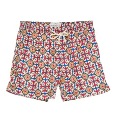 Плавки-шорты с геометричным узором Плавки-шорты с геометричным узором