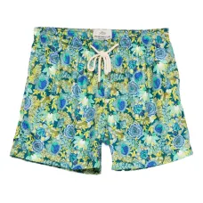 Плавки-шорты с цветочным принтом