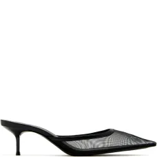 Сетчатые мюли с заостренным носком