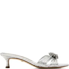 Босоножки с кристаллами