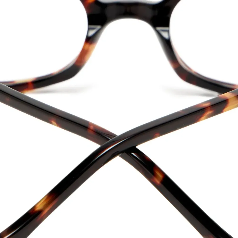 очки в прямоугольной оправе черепаховой расцветки