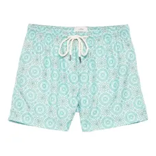 Плавки-шорты с кулиской и принтом