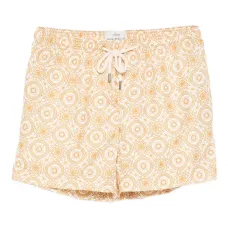 Плавки-шорты с кулиской и узором