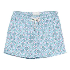 Плавки-шорты с геометричным узором