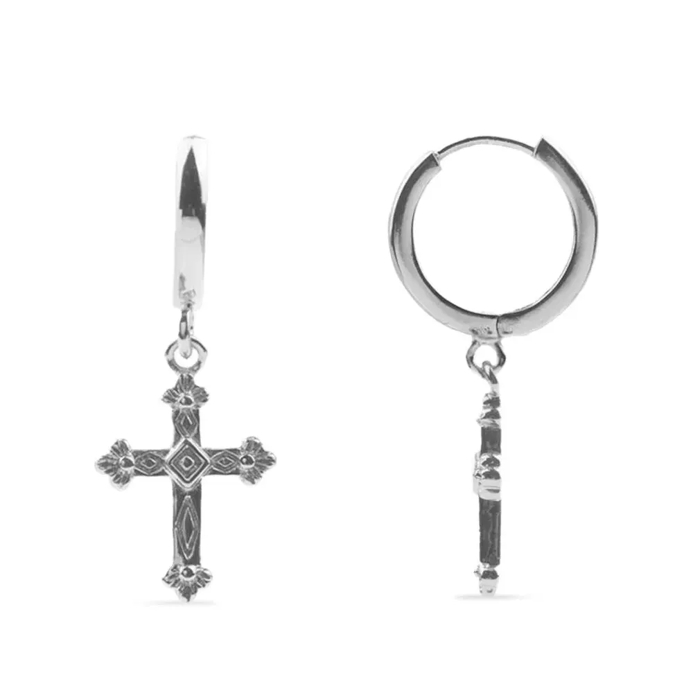 Серьги в форме крестов