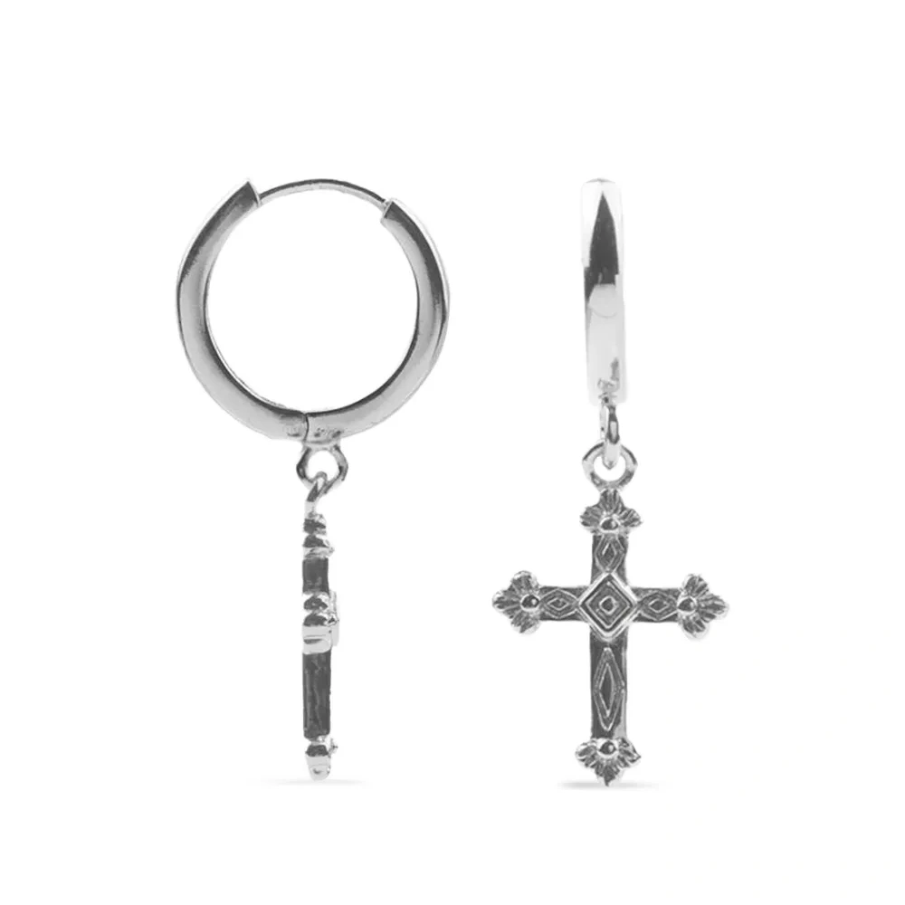 Серьги в форме крестов