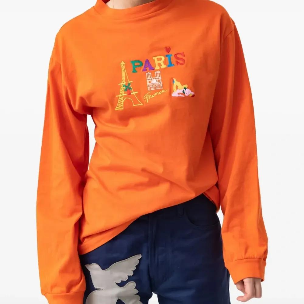 Футболка Kisses From Paris с вышивкой